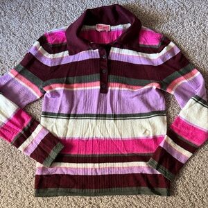 Kate Spade Pink and Purple Knit Top